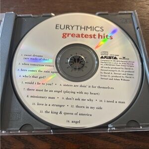 Eurythmics Greatest Hits CD - Arista